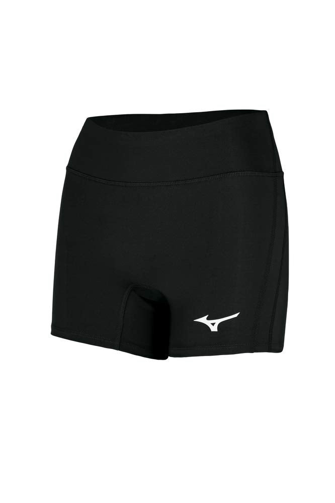 Mizuno Womens Elevated 4 Inseam Volleyball Short Black XSmall - Image 2