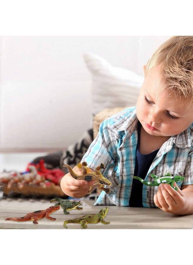 Generic - Crocodile Toy Alligator Toy Simulation Realistic Crocodile Toy Plastic Alligator Wild Life Jungle Animal Model Figure Toy Alligators And Crocodiles For Play (24 Pieces) - Image 1