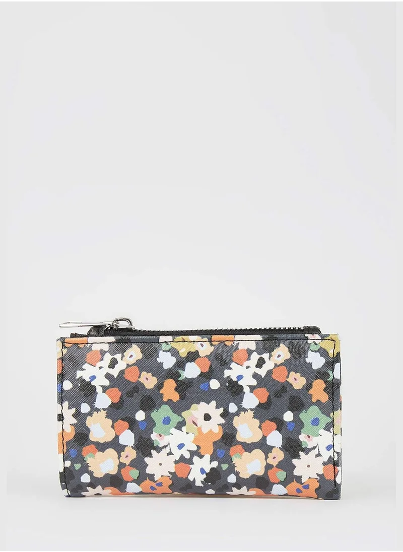 DeFacto Faux Leather Floral Print Wallet