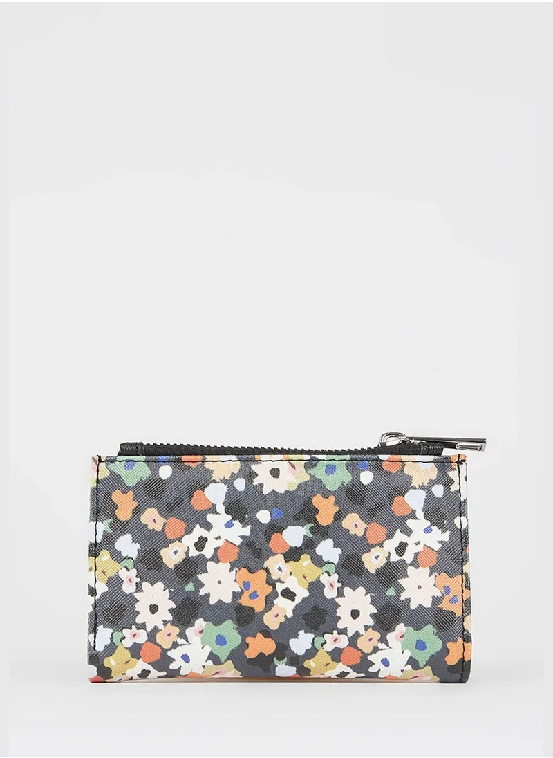 DeFacto Faux Leather Floral Print Wallet