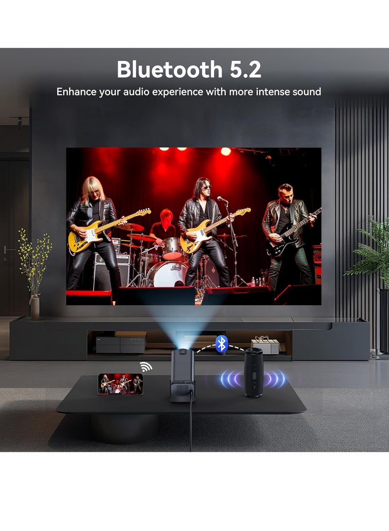 ELTRAZONE Short Throw 4K Projector: Native 1080P, Auto Keystone Correction, and 180-Degree Rotation Feature  - Image 2
