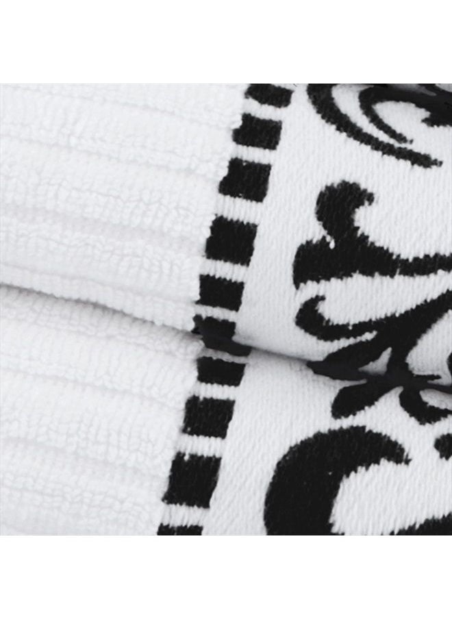 Superior Decorative Athens 6-Piece Cotton Bath Towel Set, Black  - Image 3