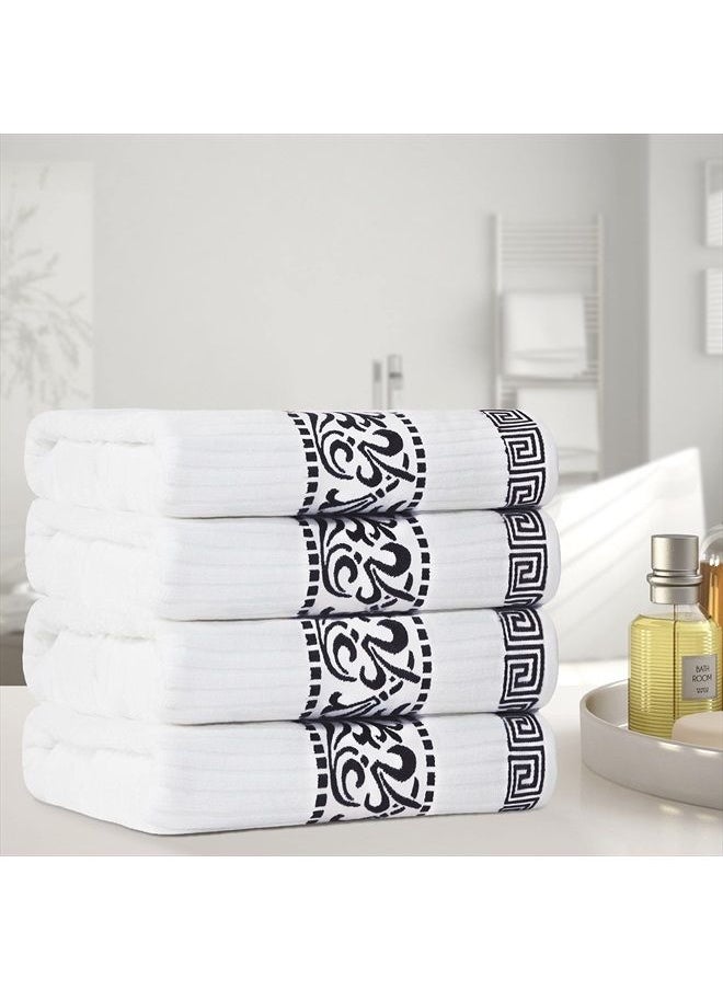 Superior Decorative Athens 6-Piece Cotton Bath Towel Set, Black  - Image 2