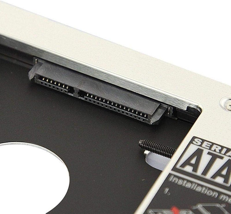 محول حافظة قرص صلب X1128 CD/DVD-ROM محرك أقراص ضوئي باي ساتا من الألومنيوم للهارد SSD الثاني وهارد HDD للابتوب العالمي (12.7 ملم) - Image 2