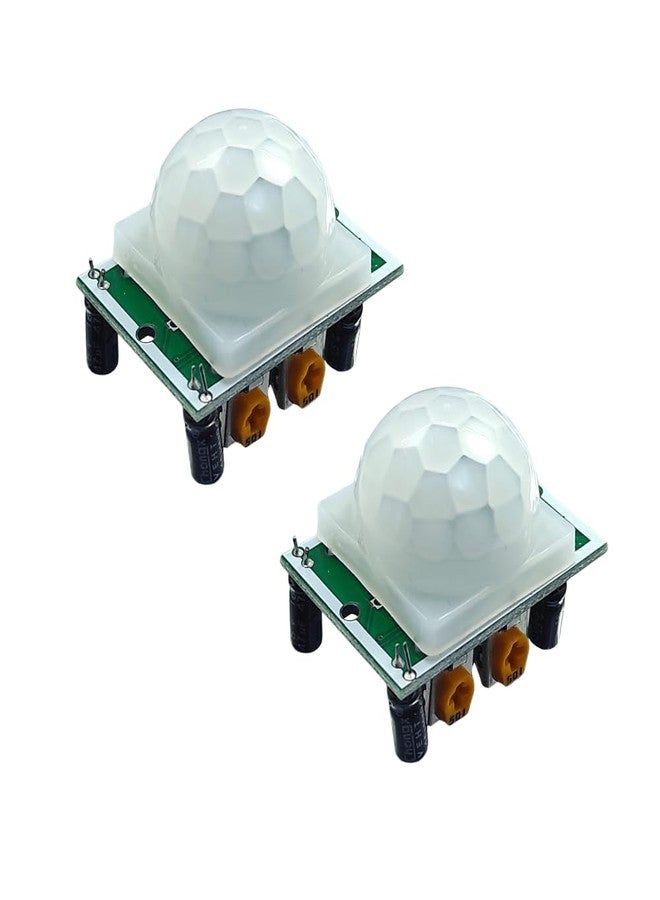 Shanaa eSpot HC-SR501 PIR Motion Sensor Detector Module, Pyroelectric Infrared PIR Motion Sensor Modules for Home Automation, Microcontrollers (Pack of 2). - Image 1