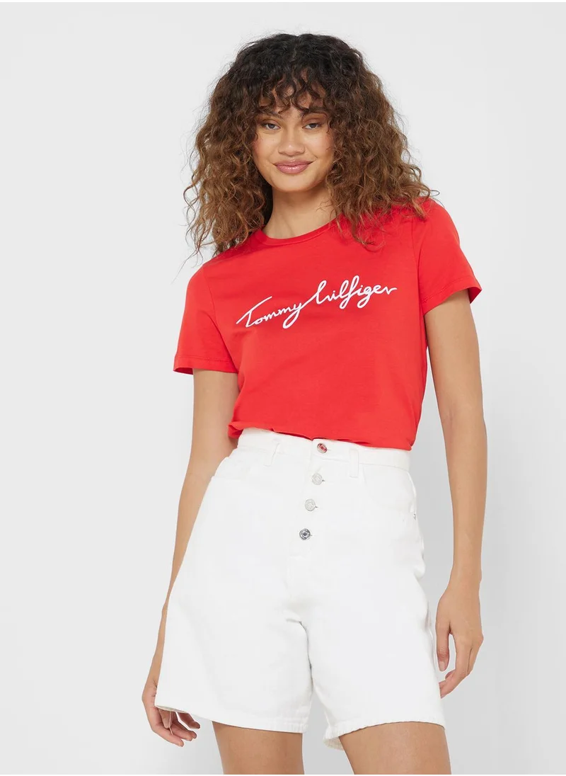 TOMMY HILFIGER Crew Neck Graphic T-Shirt