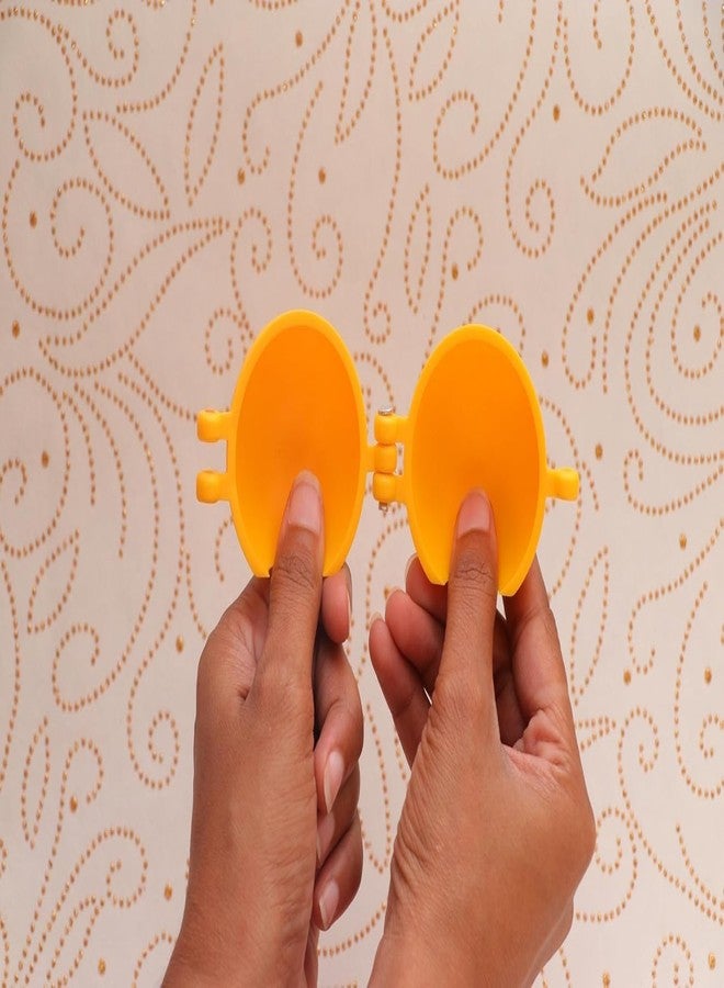 Dynore قالب صناعة لادو بلاستيكي صغير من دينور، صانع لادو، قالب صانع ميثاي سانشا لجانباتي، ديوالي، جانماشتمي وغيرها من المهرجانات لميثاي الهندي - 6 قطع - Image 5