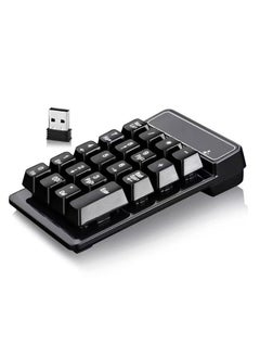 AROAQ Number Pad, Wireless Number Pad - 2.4G Numeric Keypad Silent 19 Keys  - Image 1