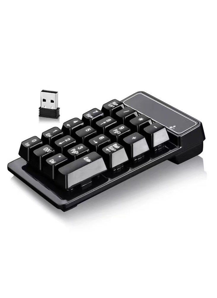 AROAQ Number Pad, Wireless Number Pad - 2.4G Numeric Keypad Silent 19 Keys  - Image 1