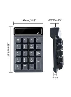 AROAQ Number Pad, Wireless Number Pad - 2.4G Numeric Keypad Silent 19 Keys  - Image 2