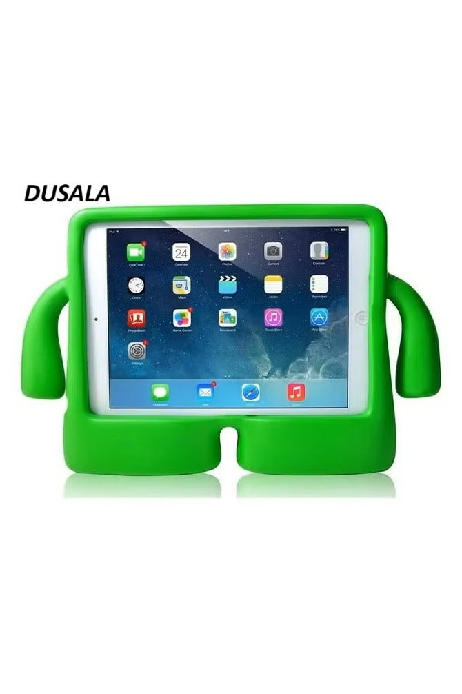 DUSALA Kids Shock‑Proof EVA Case with Handle & Stand for iPad Air 4/5 10.9 2020 2022 Bright Durable Cover(Green)