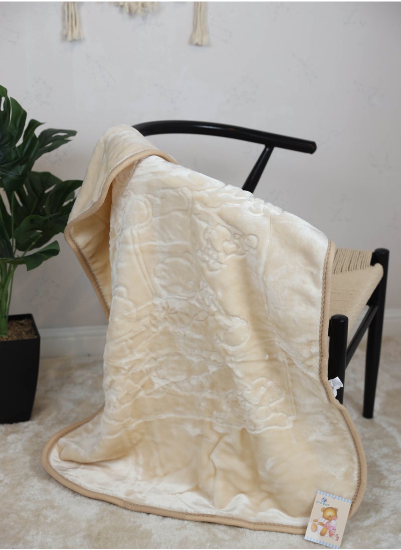 Cute Baby - Bear Soft Baby Comfortable Blanket, Lightweight, and Foldable - Image 1