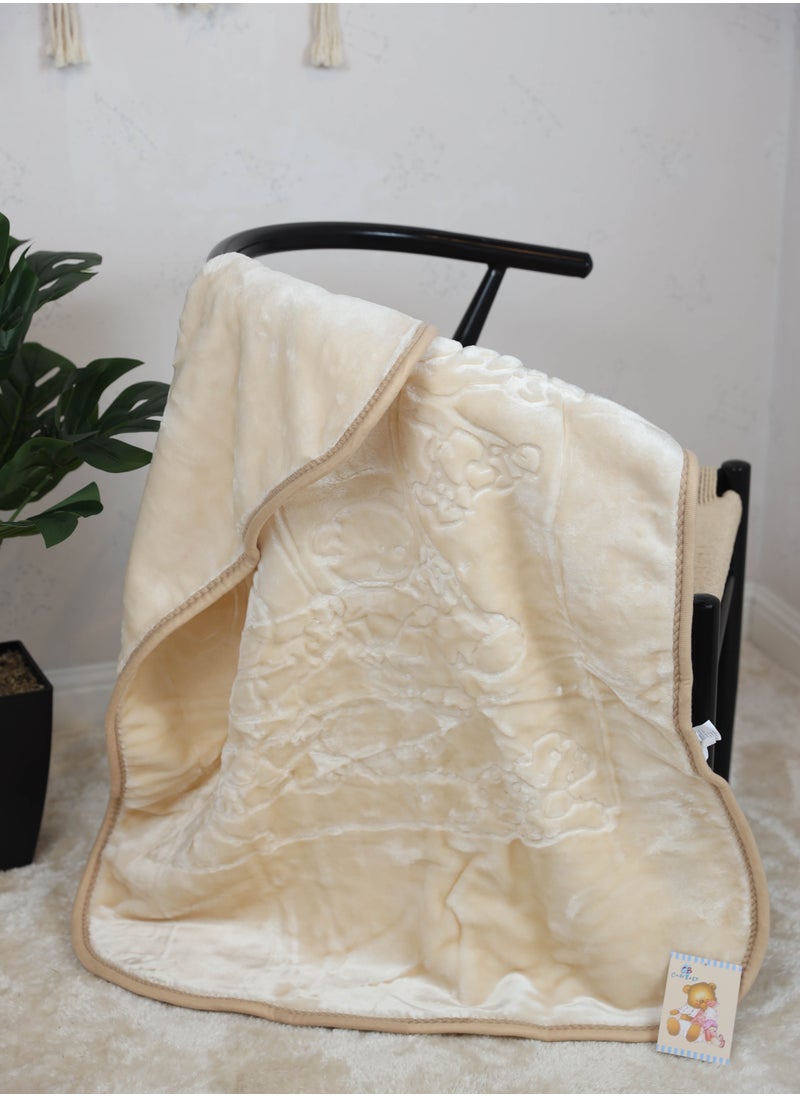 Cute Baby - Bear Soft Baby Comfortable Blanket, Lightweight, and Foldable - Image 1