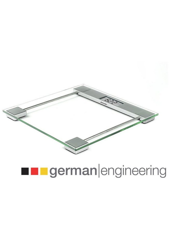 Beurer Gs 11 Glass Bathroom Weight Scale With Transparent Lcd Digital Display ,5 Years Warranty, 150 Kilograms  - Image 4