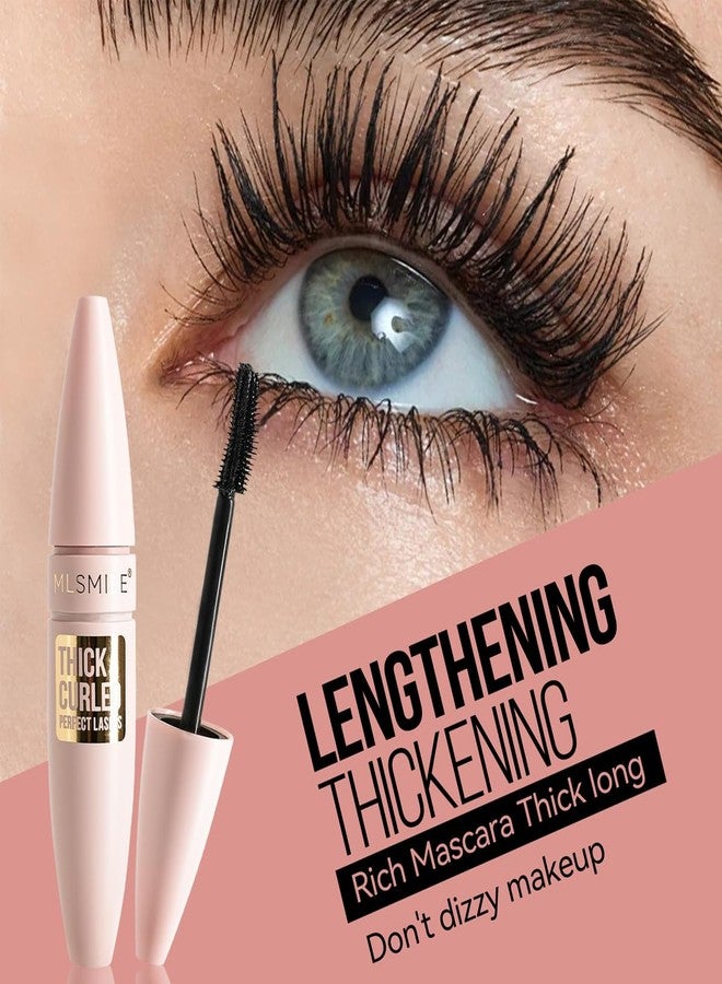 SHEEYOON Mascara Colorful Volume and Length, 4D Silk Fiber Mascara, Lengthening and Thickening No Clumping Mascara, Long Thick Smudge- Proof Eyelashes (#1 Styling Base + #3 Brown, 2 Pcs) - Image 5