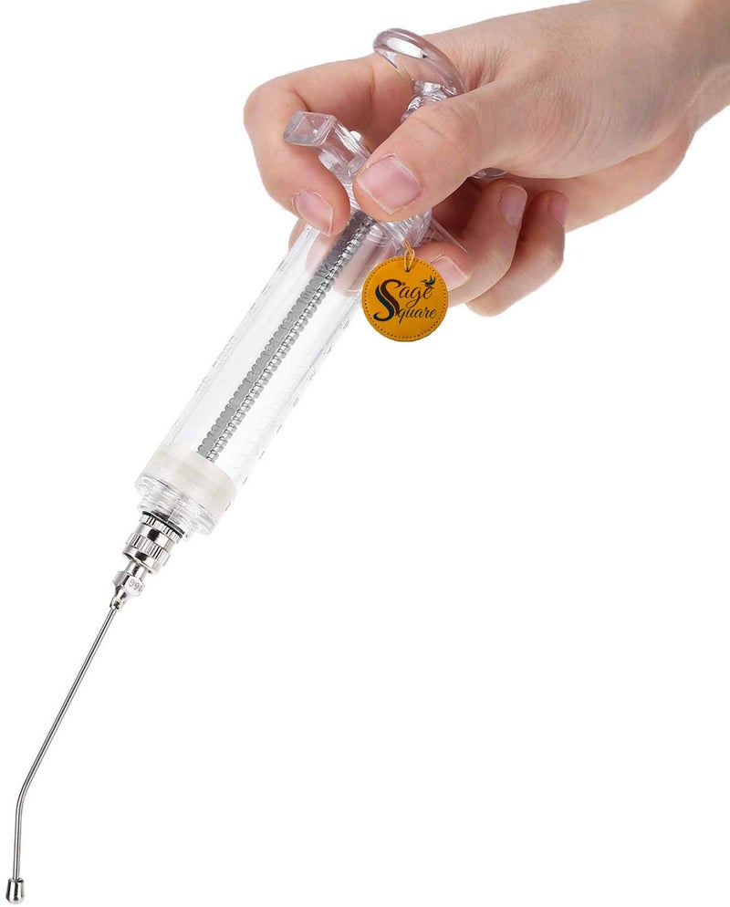 Sage Square Adjustable Hand Feeding Syringe for Birds, Puppy, Kitten, Dog, Cat, Hamster. (50 ML) - Image 2