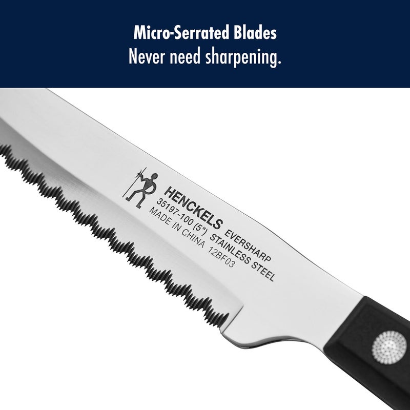 HENCKELS Razor-Sharp Steak Knife Set of 8, German Engineered Informed by 100+ Years of Mastery - Image 3