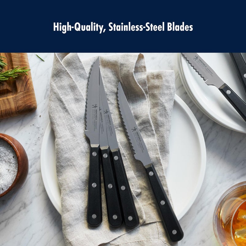 HENCKELS Razor-Sharp Steak Knife Set of 8, German Engineered Informed by 100+ Years of Mastery - Image 4