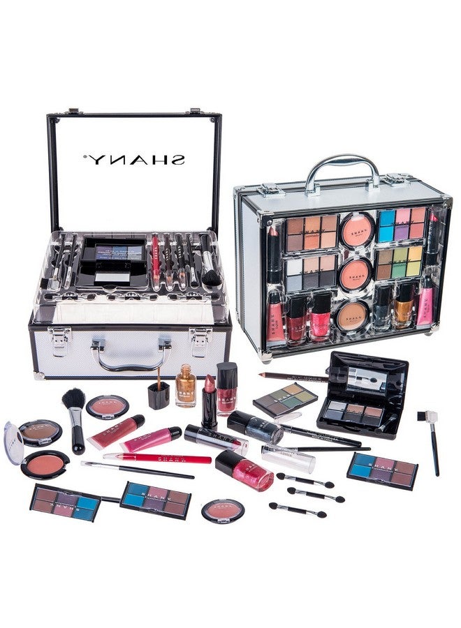 Shany Carry All Trunk Makeup Set (Eye Shadow Palette/Blushes/Powder/Nail Polish And More)  - Image 2