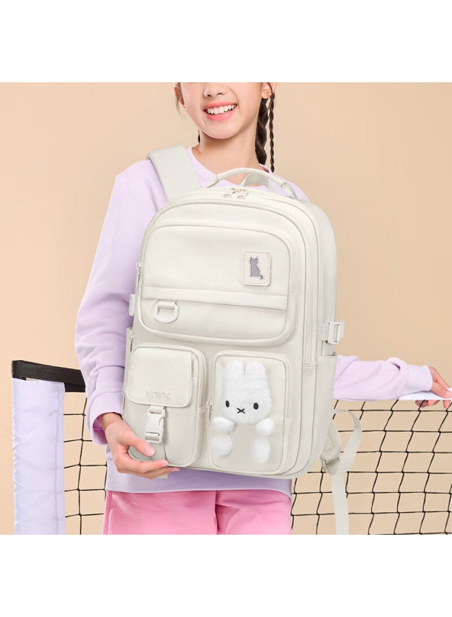 V.nine Elementary School Backpack For Girls, Middle And High School Students, Casual Children's Backpack For Grades 1-3 Large Capacity Backpack - Image 1
