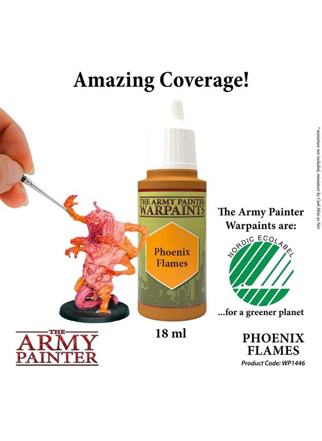 The Army Painter Phoenix Flames Warpaint Acrylic Non Toxic Heavily Pigmented Water Based Paint For Tabletop Roleplaying Boardgames And Wargames Miniature Model Painting  - Image 2