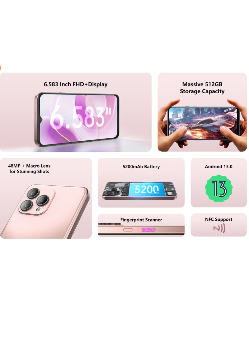 Cubot - Cubot P80 8GB+256GB, Global Version Smartphone Android 13, 6.583" FHD+ Screen Black - Image 1