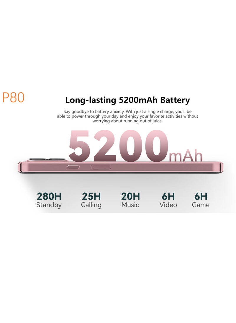 Cubot - Cubot P80 8GB+256GB, Global Version Smartphone Android 13, 6.583" FHD+ Screen Black - Image 1