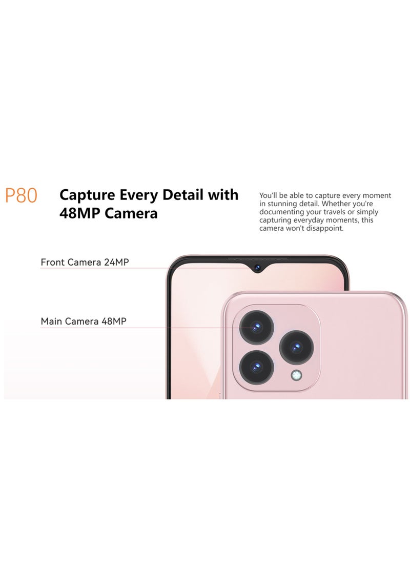 Cubot - Cubot P80 8GB+256GB, Global Version Smartphone Android 13, 6.583" FHD+ Screen Black - Image 1