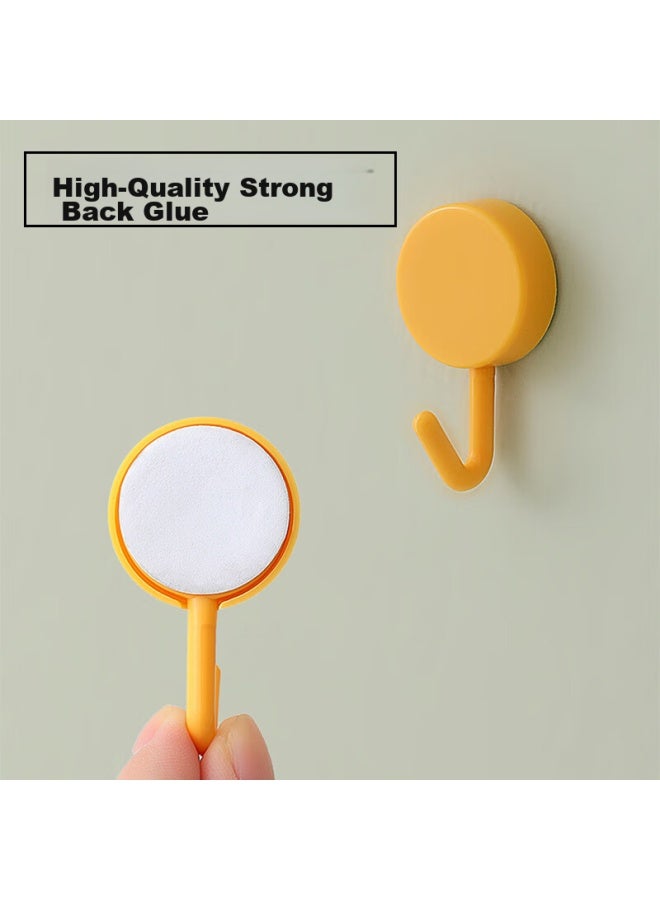 Mengting Adhesive Hooks, Strong No-drill Bathroom Hooks, No-nail Hooks For Bathroom Doors And Wardrobe, 30 Pieces