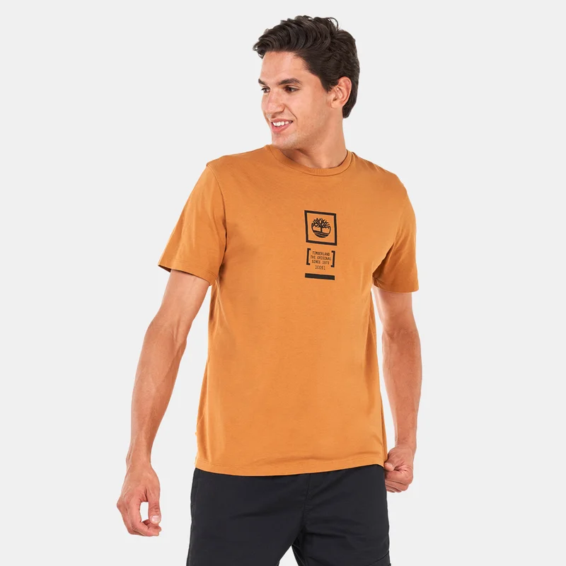 Timberland Men's Back Stack Logo Camo T-Shirt