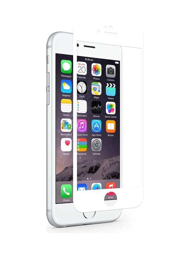 ICS Screen Protector Tempered Glass for Apple iPhone 6/6s White - Image 1
