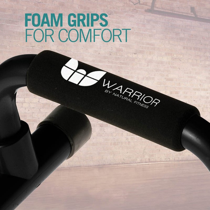Warrior Pushup Bars - Upper Body Core and Chest Strength Fitness Training Stands - Angled with Comfort Grips and Stable Base for Home, Gym or Travel - Image 4