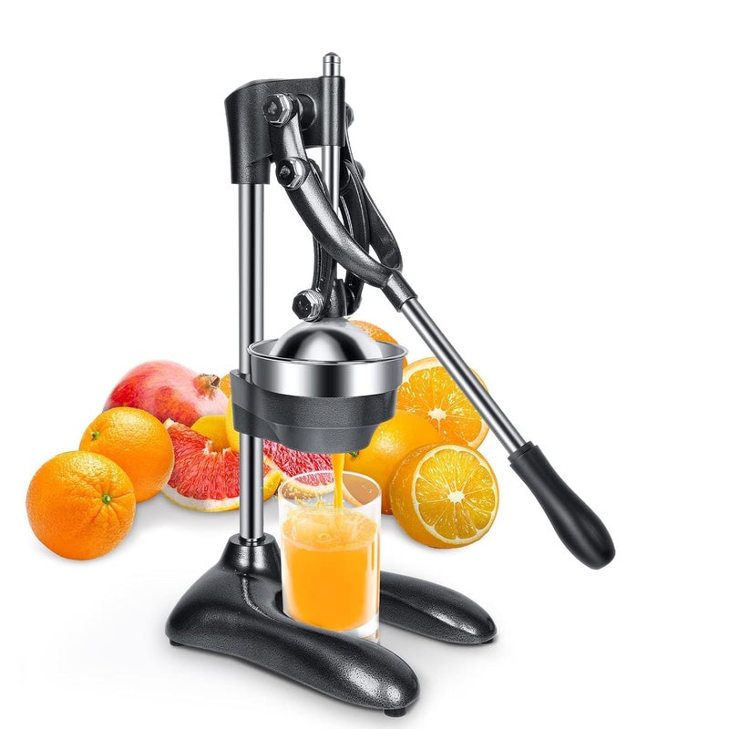 VAKTAVYA VAKTAVYA Large Citrus Juicer Best Press for Orange lime and lemon squeezer Manual Cold Press Juicer Maximum Juice Extractor Heavy Duty Base Juicer machines Commercial Non Electric lemon juicer  - Image 1