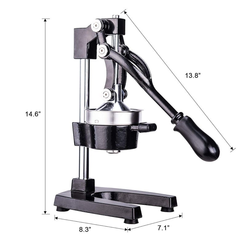VAKTAVYA VAKTAVYA Large Citrus Juicer Best Press for Orange lime and lemon squeezer Manual Cold Press Juicer Maximum Juice Extractor Heavy Duty Base Juicer machines Commercial Non Electric lemon juicer  - Image 2