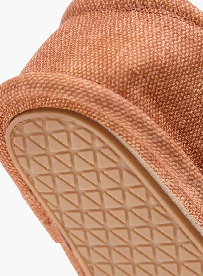 Barefeet Boys Textured Strap Sandals with Hook and Loop Closure