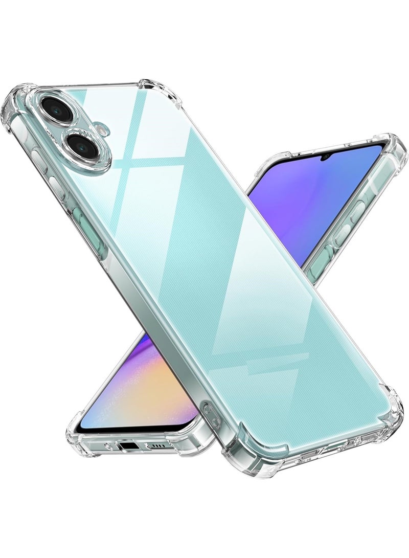 Samsung Galaxy A07 Case Clear Shockpoof Reinforced Corners Slim Fit Soft Flexible TPU Bumper Phone Case With Camera Protection for Samsung Galaxy A07 ,Crystal Clear - Image 1