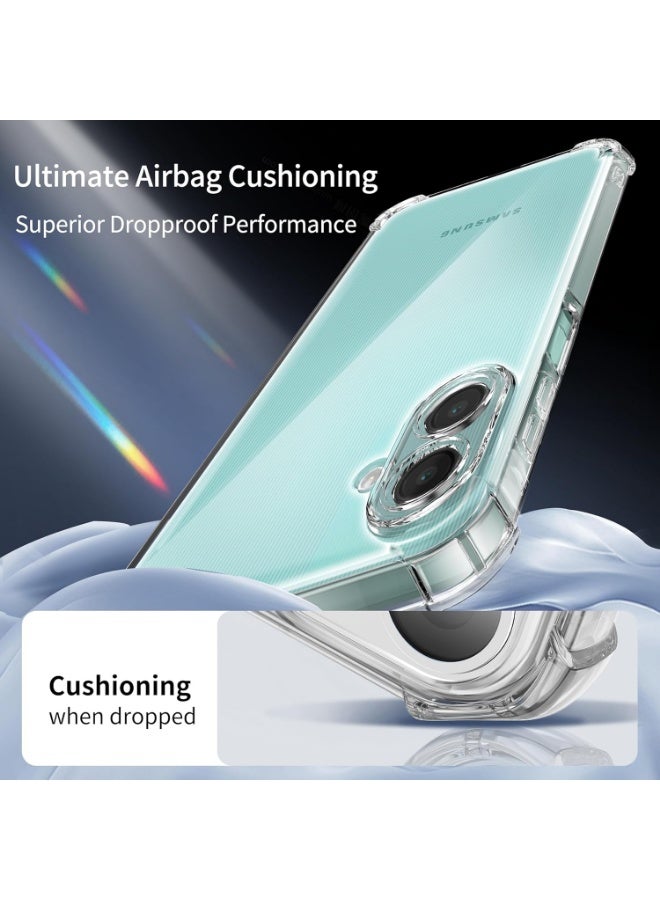 Samsung Galaxy A07 Case Clear Shockpoof Reinforced Corners Slim Fit Soft Flexible TPU Bumper Phone Case With Camera Protection for Samsung Galaxy A07 ,Crystal Clear - Image 2