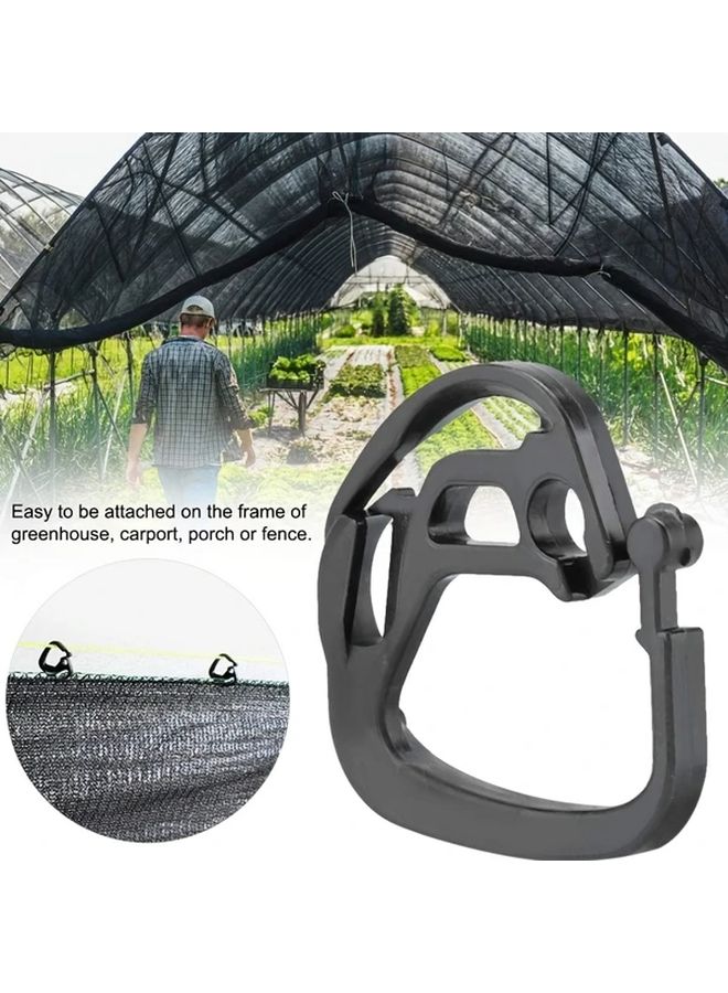 50 قطعة خطاف شبكة الظل للبيوت المحمية، شبكة حاجبة للشمس الخارجية، مشبك سهل الاستخدام - Image 2