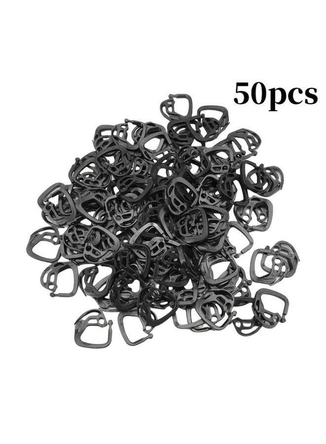 50 قطعة خطاف شبكة الظل للبيوت المحمية، شبكة حاجبة للشمس الخارجية، مشبك سهل الاستخدام - Image 4