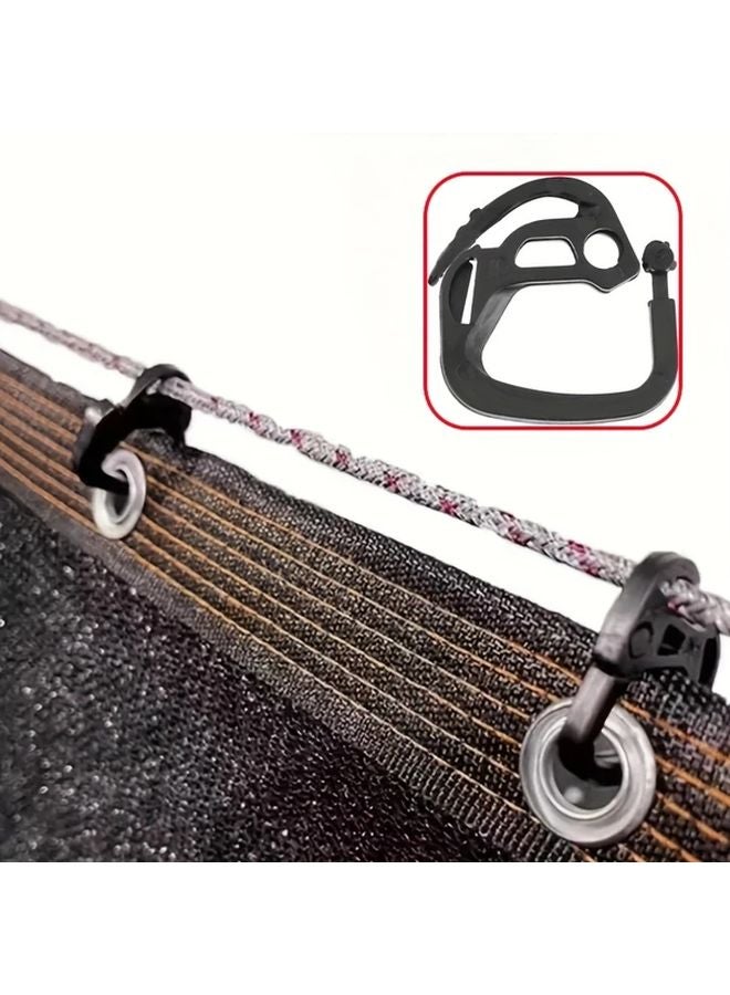 50 قطعة خطاف شبكة الظل للبيوت المحمية، شبكة حاجبة للشمس الخارجية، مشبك سهل الاستخدام - Image 3