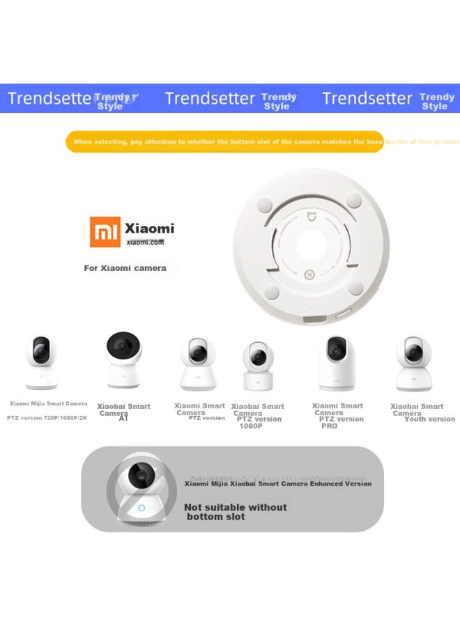 Trendsetter Wall Mount Bracket For Xiaomi Camera C700/c500/c300/720p/2k Version/pan Tilt 3/small White Pan Tilt Surveillance Camera - Image 2