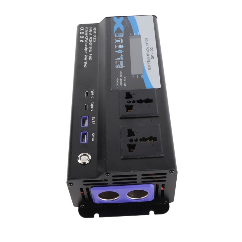 6000W Car Inverter Portable Power Converter - Overload Short Circuit Protection USB Power Inverters for Laptops Smart Phones Car Refrigerators - Low Noise Temperature Control Car Voltage Transformer f - Image 3