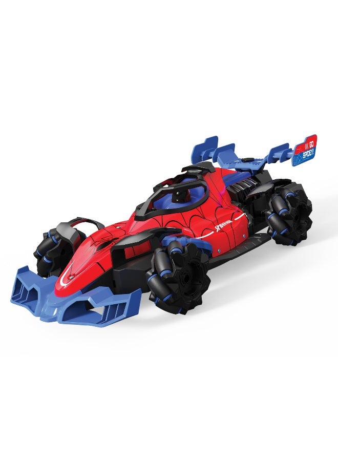 Marvel Spiderman Aero Spitz GT Spray Remote Control | 2.4 GHz | Mecanum Wheels | Lights & Music | Age 6+ - Image 1