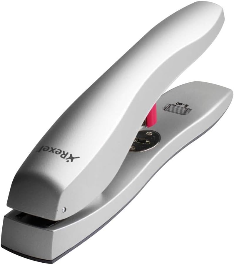 Rexel Odyssey Heavy Duty Stapler with 60 Sheet Capacity and Odyssey Staples, Silver - Image 4
