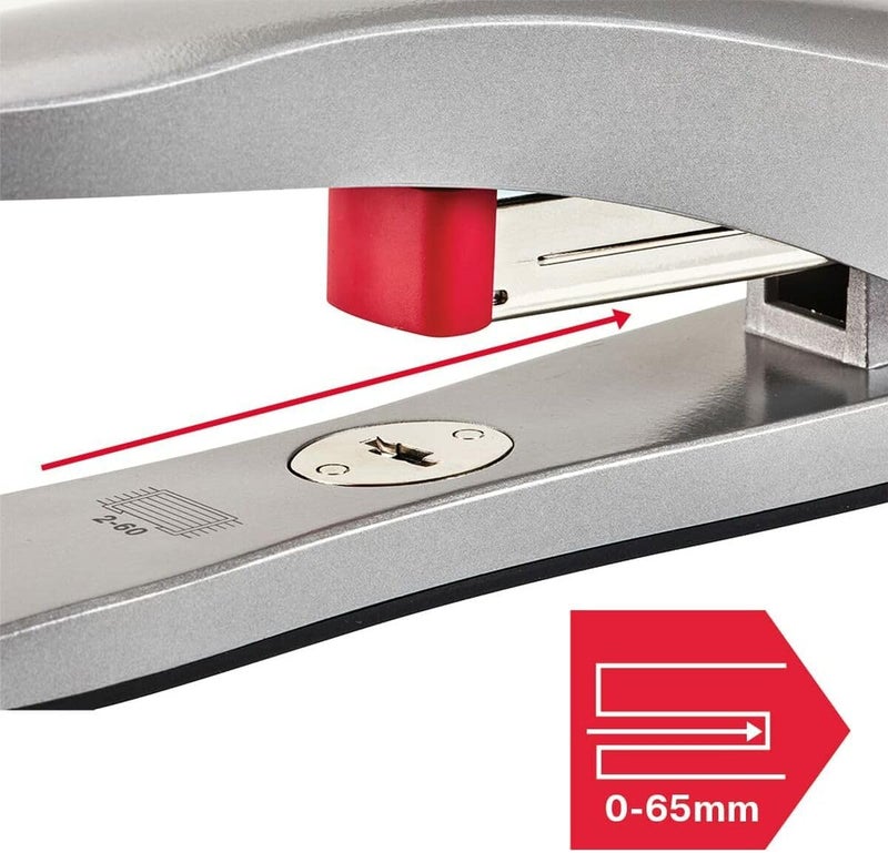 Rexel Odyssey Heavy Duty Stapler with 60 Sheet Capacity and Odyssey Staples, Silver - Image 5