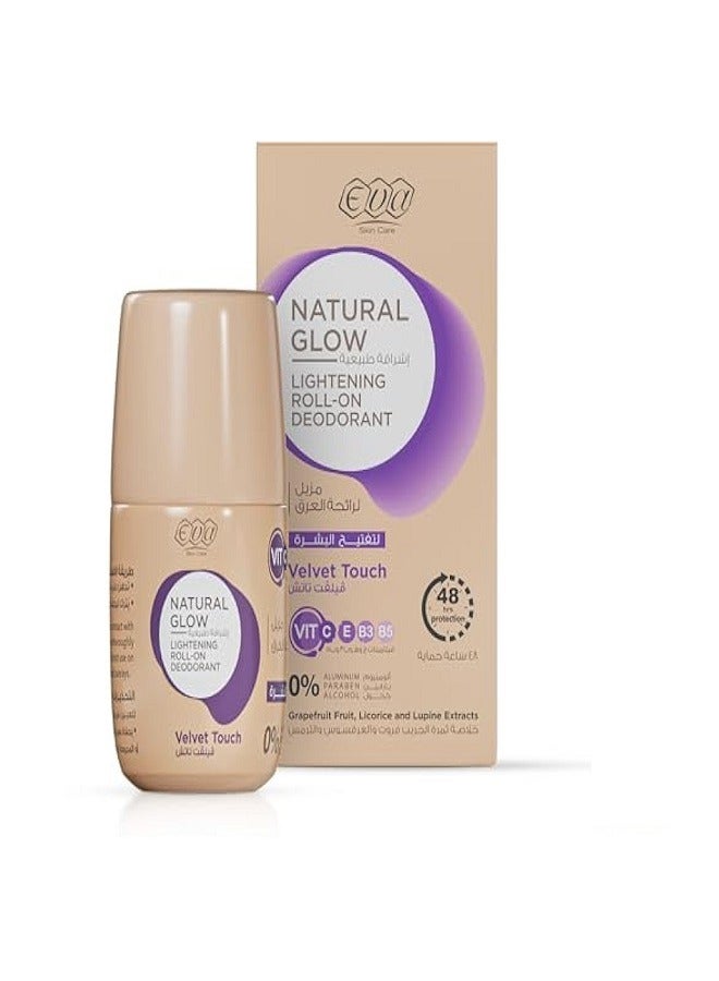 Eva EVA NATURAL GLOW DEODORANT ROLL ON VELVET TOUCH 60