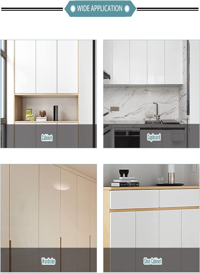 Yinpecly 1pcs Metal Plastic Cabinet Door Catch Suction Magnetic Latches Catch for Furniture Kitchen Cabinet Cupboard Wardrobe Closet Closures Drawer Latch, KM6 White Silver 2.76 inch Length - Image 5