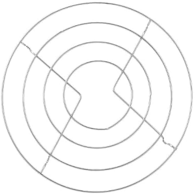 rayihni Metal Heating Holder Round Cooling Cooking Racks Stainless Steel Steamer Rack Kitchen Cooking Tool Silver 18 * 18 Cm Silver - Image 1