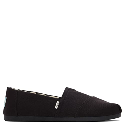 TOMS تومز للنساء، أحذية ألبرغاتا المعاد تدويرها، أسود صلب 11 م - Image 3