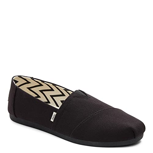 TOMS تومز للنساء، أحذية ألبرغاتا المعاد تدويرها، أسود صلب 11 م - Image 2